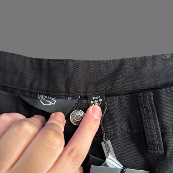 Harley-Davidson Milwaukee Pant Black Beauty 38x30 NWT Workwear Twill Pants - Picture 8 of 8